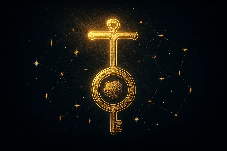 Astrological symbol of Chiron, the wounded healer archetype