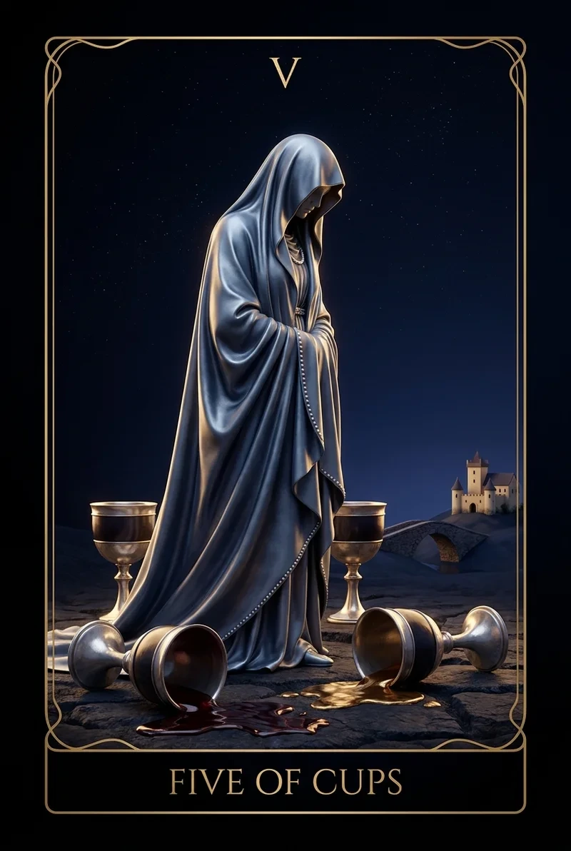 Beş Kupa, Five of Cups