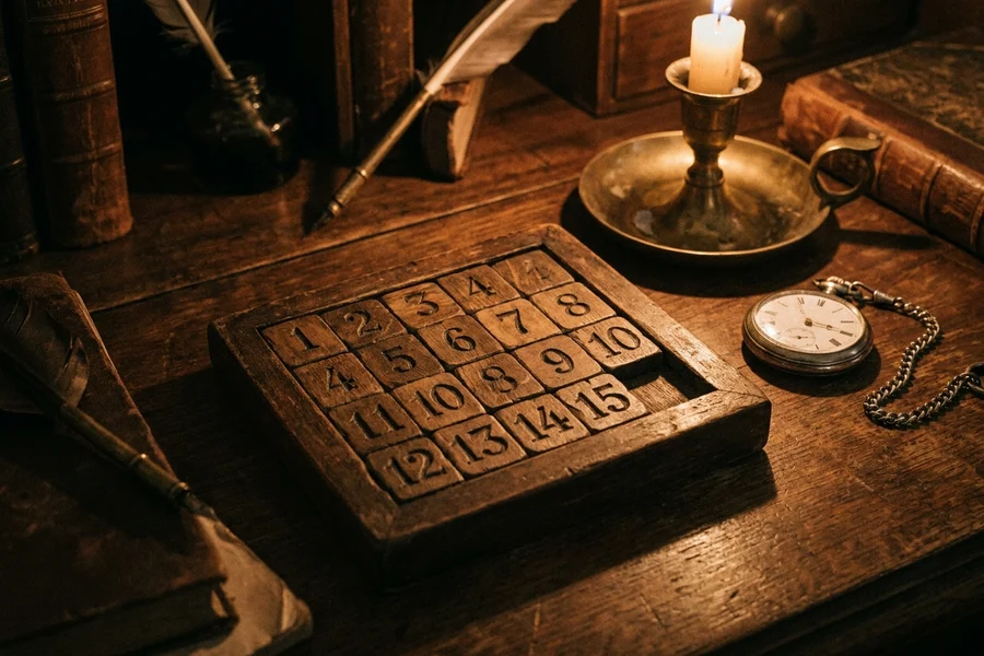 The sliding puzzle, the whole born from its pieces