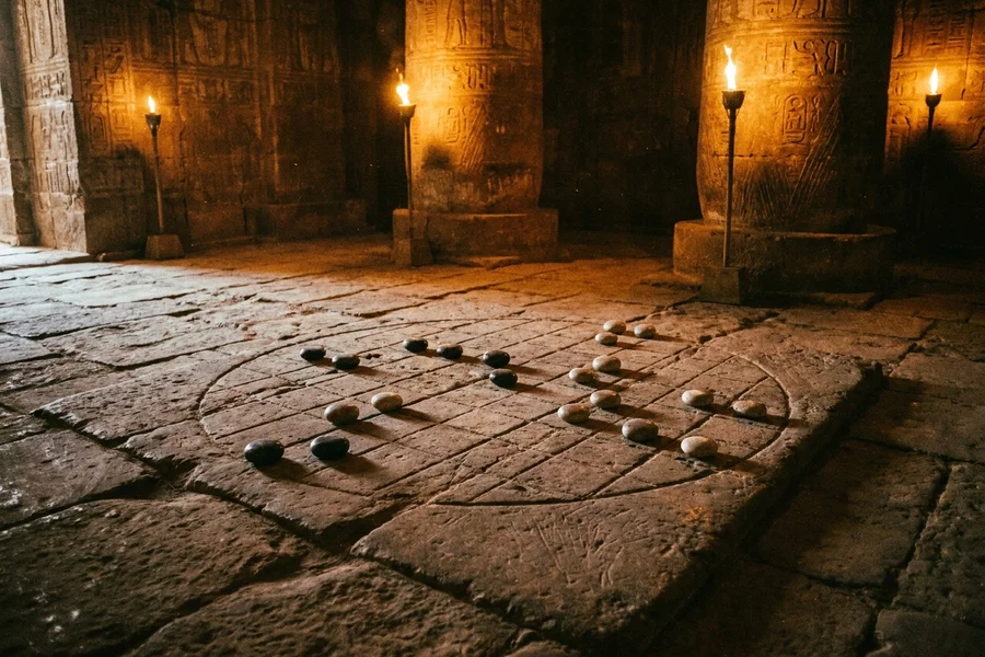 Checkers, the game of stones that cross the threshold