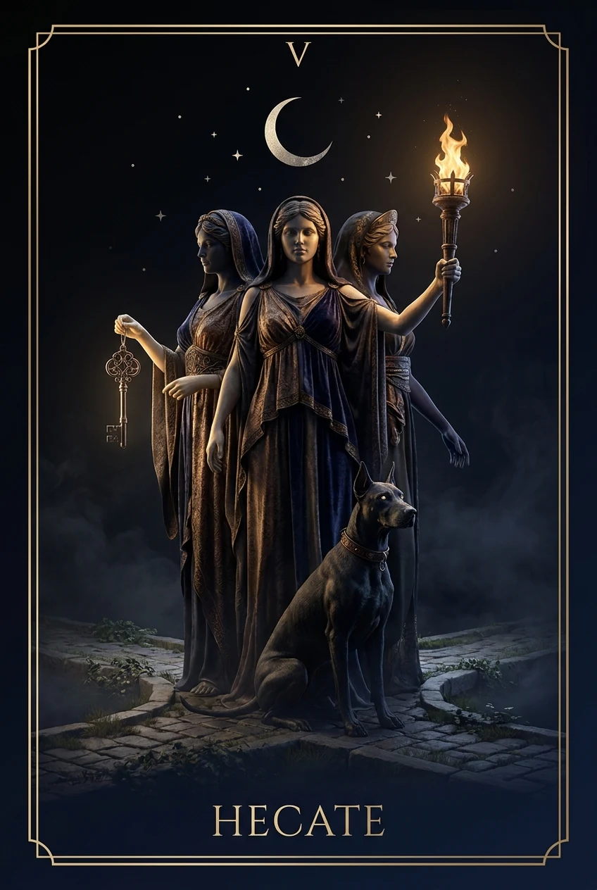 Hecate, The threshold and the three roads