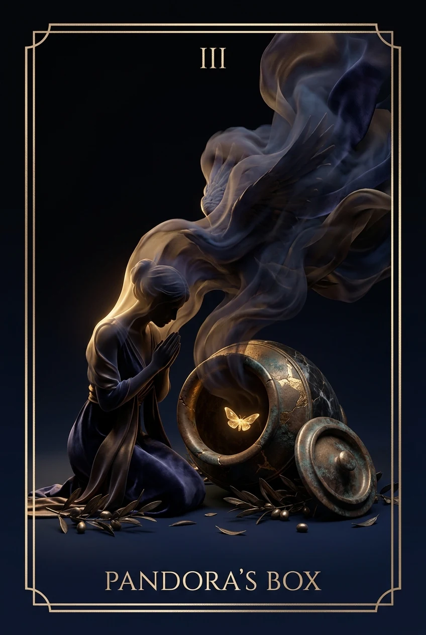 Pandora's Box, An opening that cannot be undone, hope at the bottom