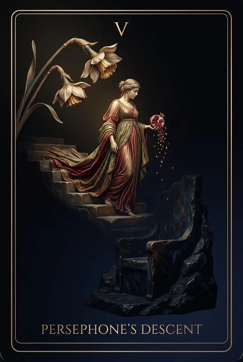 Persephone's Descent, A passage accepted into the dark