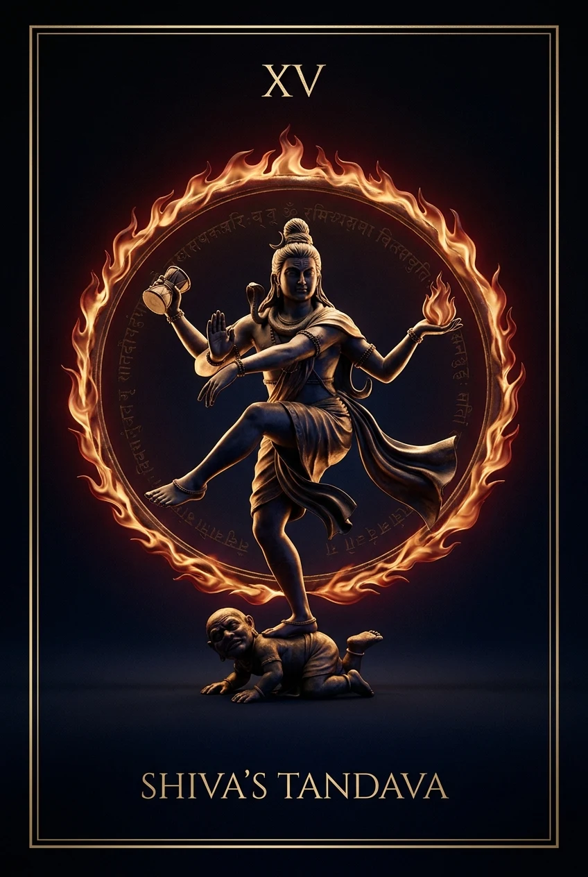 Shiva's Tandava, The dance of renewal born from destruction
