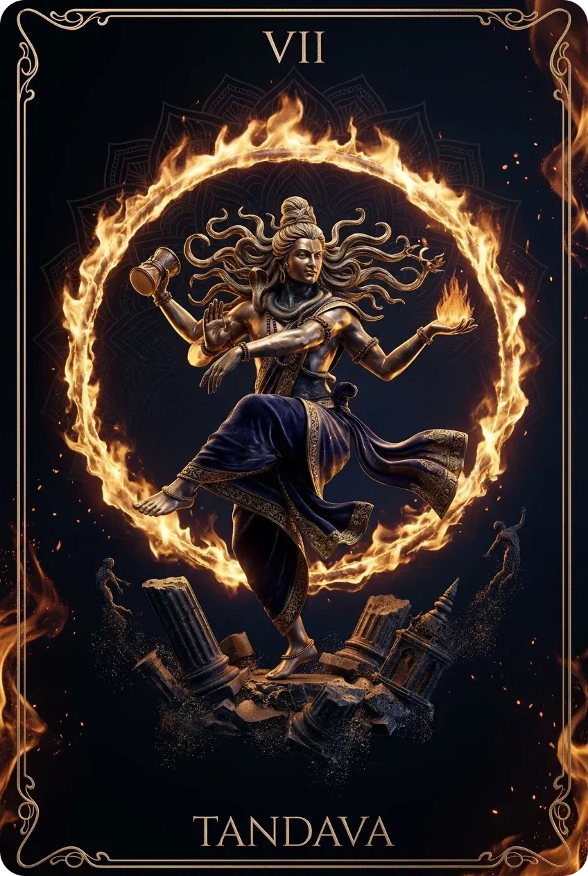 Tandava, Yıkım dansı, eski olanın eritilişi