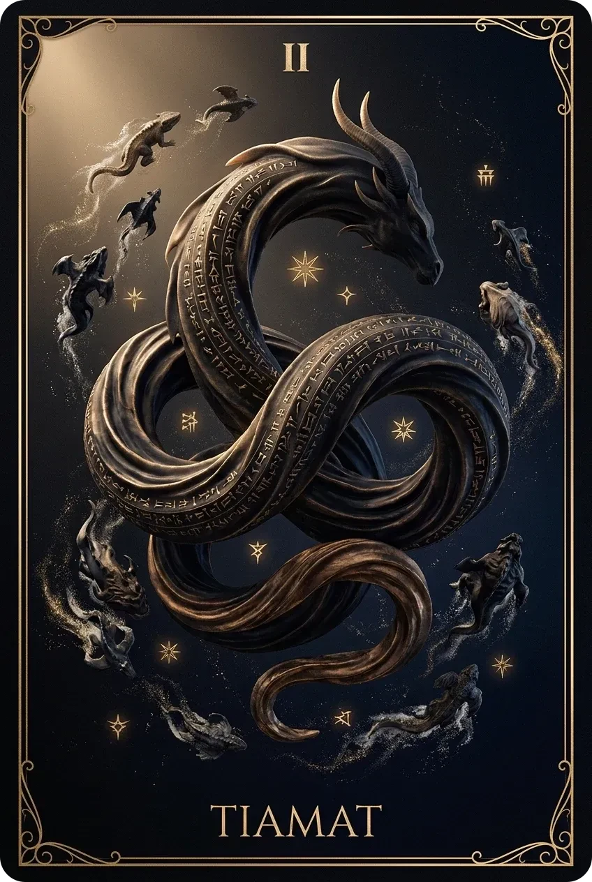 Tiamat, Henüz biçim almamış olan, ilk hammadde