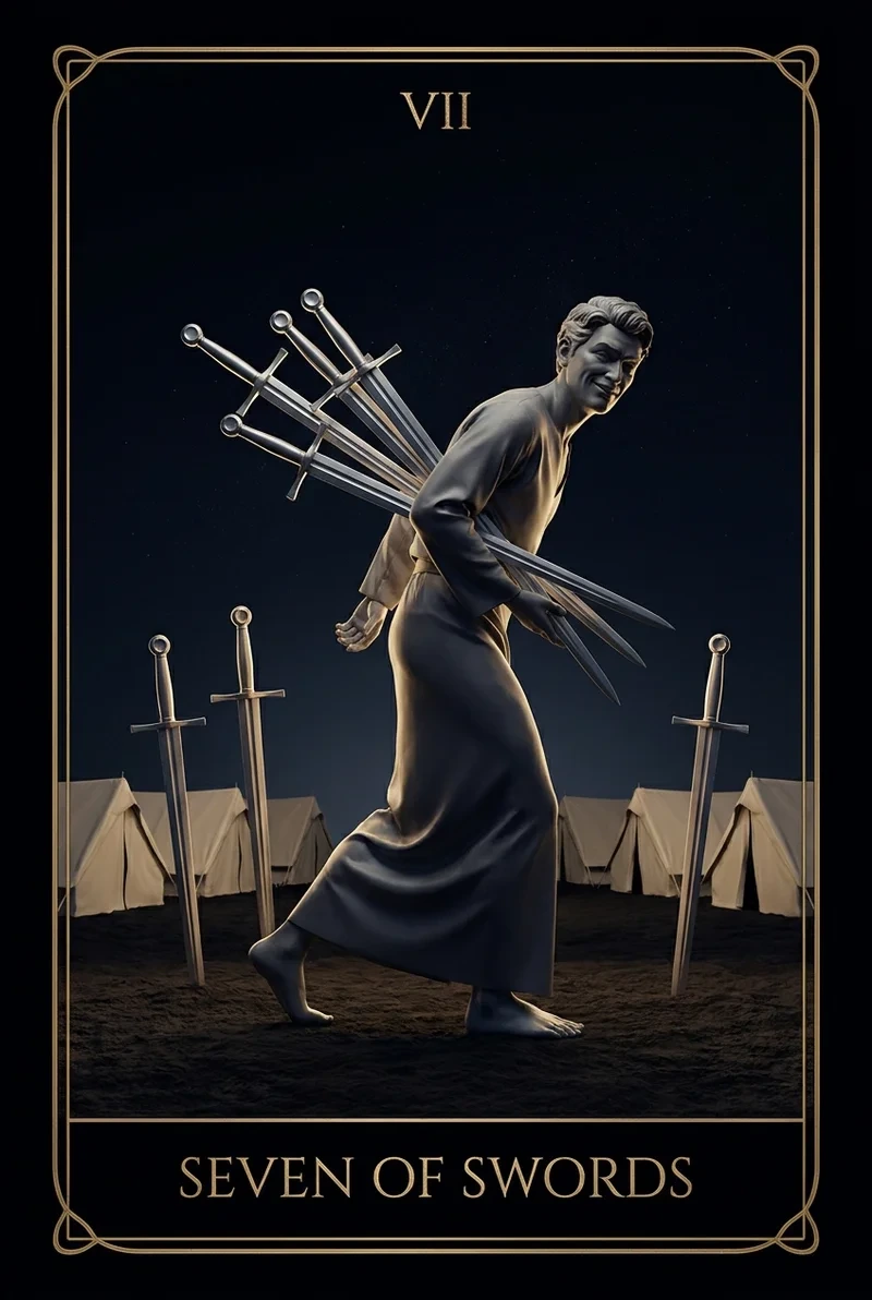 Seven of Swords, Seven of Swords