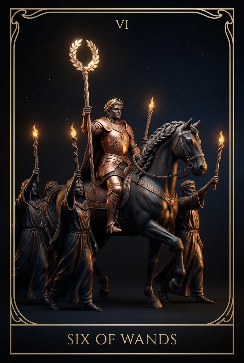Altı Asa, Six of Wands