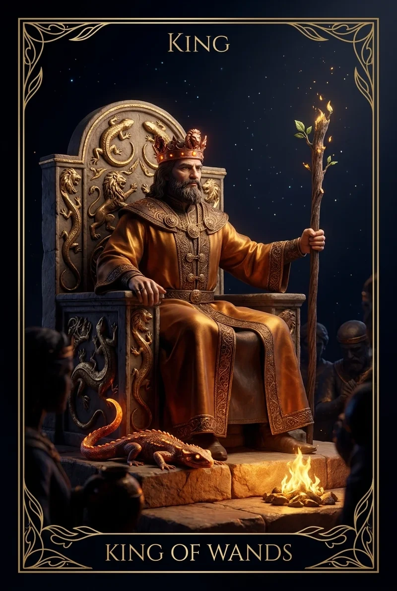 Asa Kralı, King of Wands