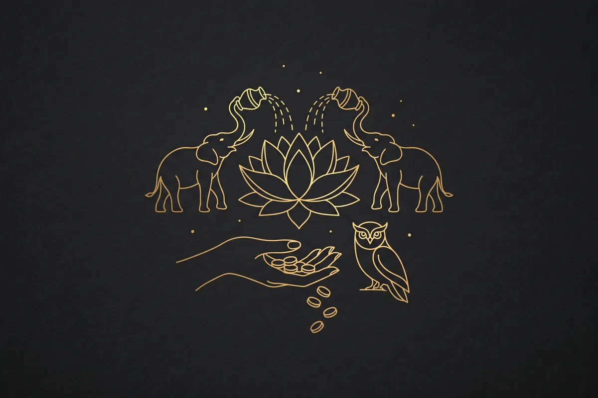 Lakshmi, symbolic emblem